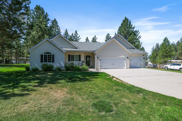 5885 Sandy Court Way, Nine Mile Falls, WA 99026 - single story home with a garage, driveway, and a front yard