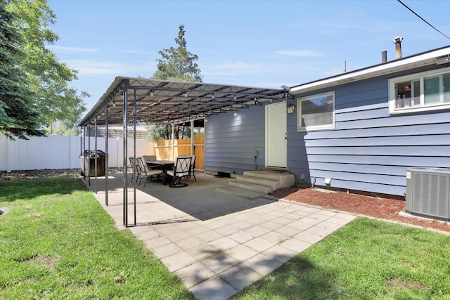 6914 N Jefferson St, Spokane, WA 99208 - view of patio / terrace with entry steps and a pergola