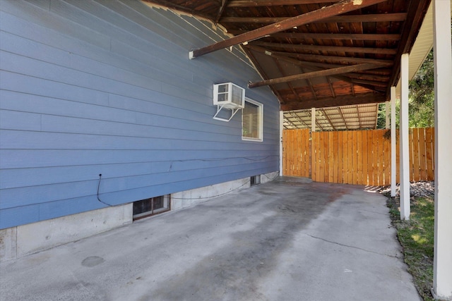 6914 N Jefferson St, Spokane, WA 99208 - view of patio / terrace with a wall unit AC