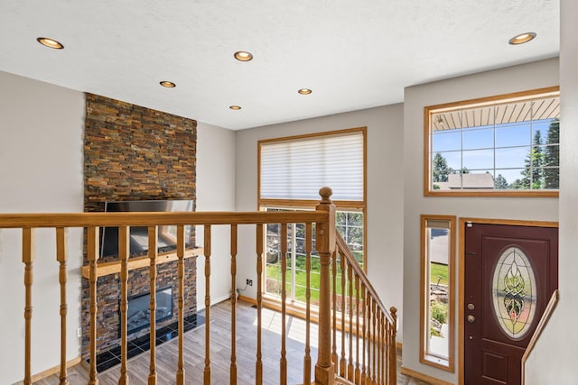 8603 E Columbia Park Dr, Spokane Valley, WA 99212 - foyer featuring recessed lighting, plenty of natural light, and wood finished floors