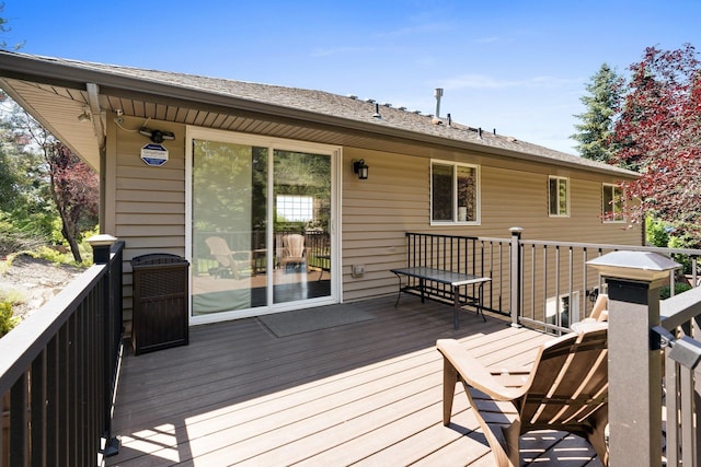 8603 E Columbia Park Dr, Spokane Valley, WA 99212 - view of wooden terrace