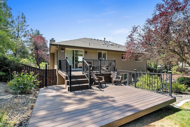 8603 E Columbia Park Dr, Spokane Valley, WA 99212 - view of wooden deck