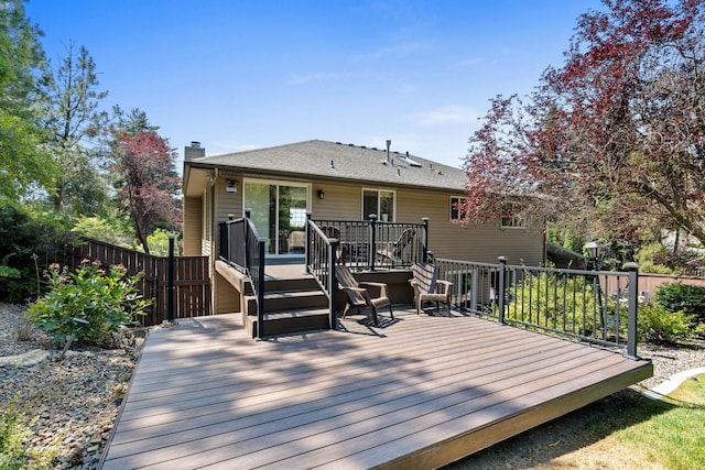 8603 E Columbia Park Dr, Spokane Valley, WA 99212 - view of wooden terrace