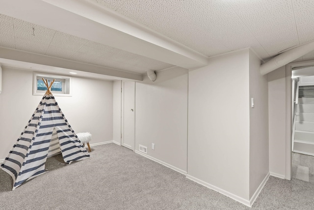 1115 E Everett Ave, Spokane, WA 99207 - finished below grade area featuring carpet floors and stairs