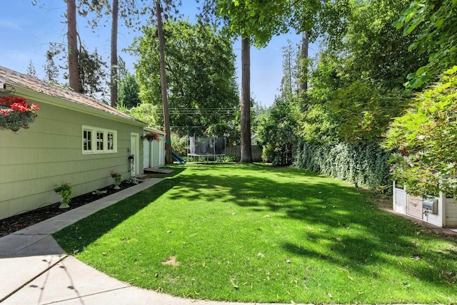 914 E 17th Ave, Spokane, WA 99203 - view of yard featuring a trampoline