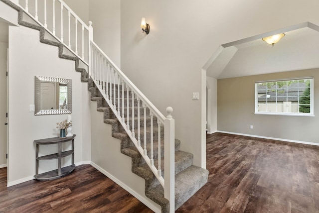 14 W Elcliff Ave, Spokane, WA 99218 - staircase with wood finished floors and baseboards
