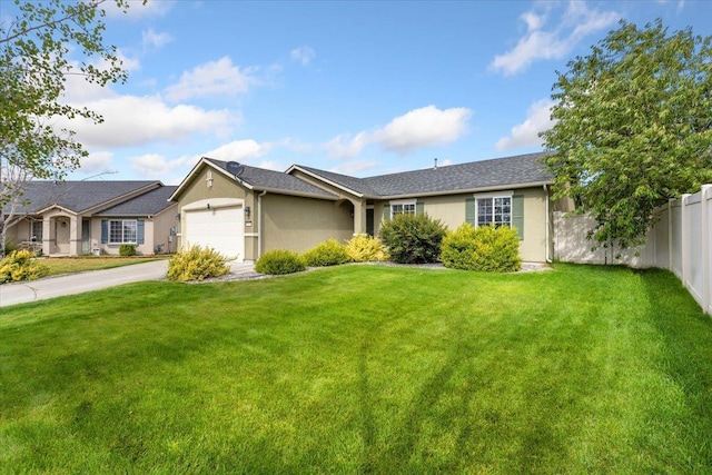 7619 S Camille Ct, Cheney, WA 99004 - ranch-style home with a garage, stucco siding, and concrete driveway