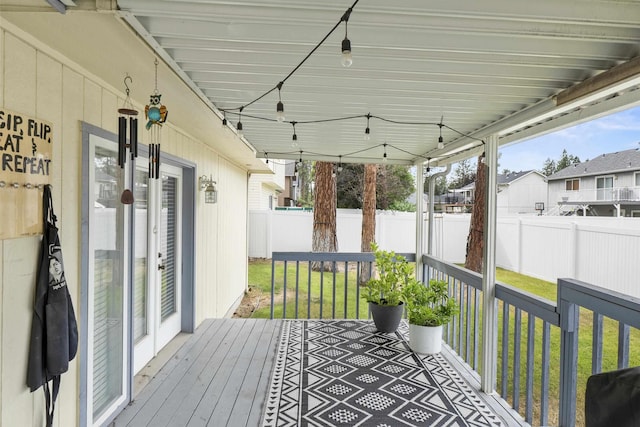 5706 W Excell Ave, Spokane, WA 99208 - wooden terrace with a residential view