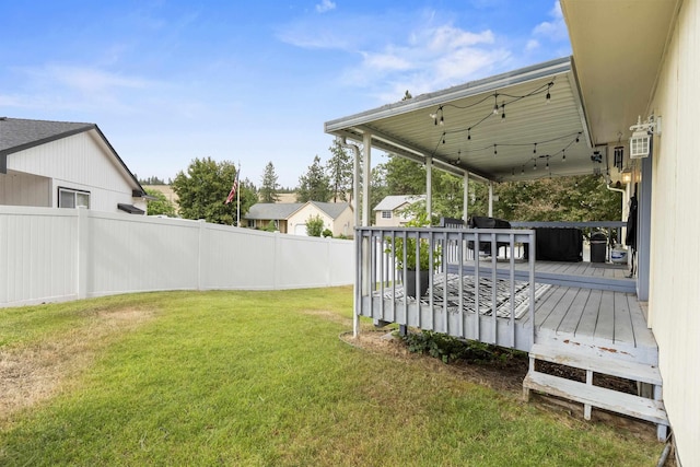 5706 W Excell Ave, Spokane, WA 99208 - view of yard featuring a wooden deck