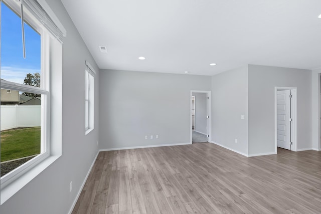 8410 W Sugar Ct, Cheney, WA 99004 - unfurnished room with light wood-style flooring and recessed lighting
