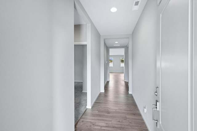 8410 W Sugar Ct, Cheney, WA 99004 - hallway featuring recessed lighting and wood finished floors