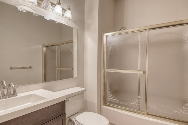 6919 N Pine Rock Pl, Spokane, WA 99208 - bathroom featuring vanity and combined bath / shower with glass door