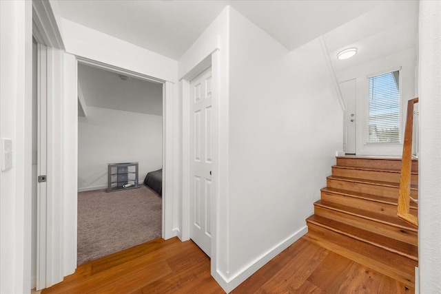 17609 E 2nd Ln, Spokane Valley, WA 99016 - stairway with wood finished floors and baseboards