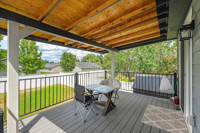 17609 E 2nd Ln, Spokane Valley, WA 99016 - wooden deck featuring a yard