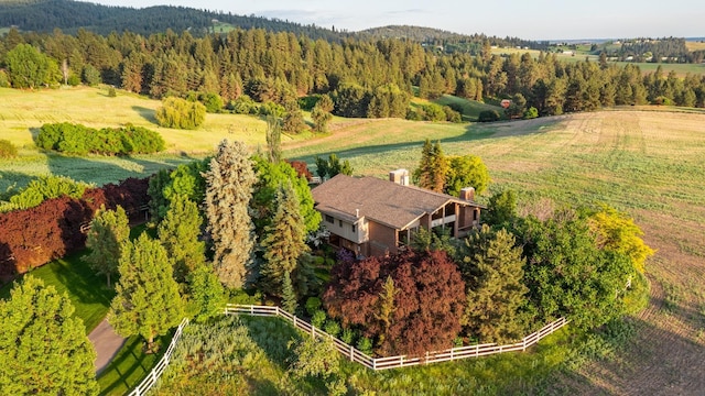 6624 S Ben Burr Rd, Spokane, WA 99223 - aerial view of sparsely populated area featuring a forest