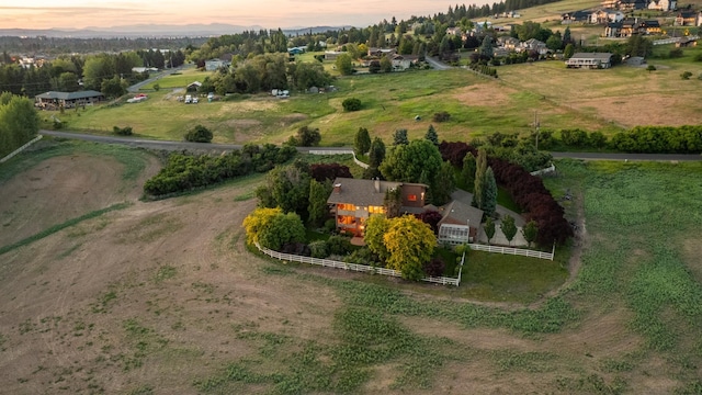 6624 S Ben Burr Rd, Spokane, WA 99223 - aerial view of property and surrounding area featuring rural landscape