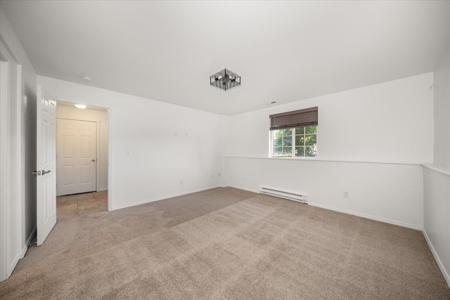 6720 N Royal Ln, Spokane, WA 99208 - carpeted empty room with a baseboard radiator and baseboards