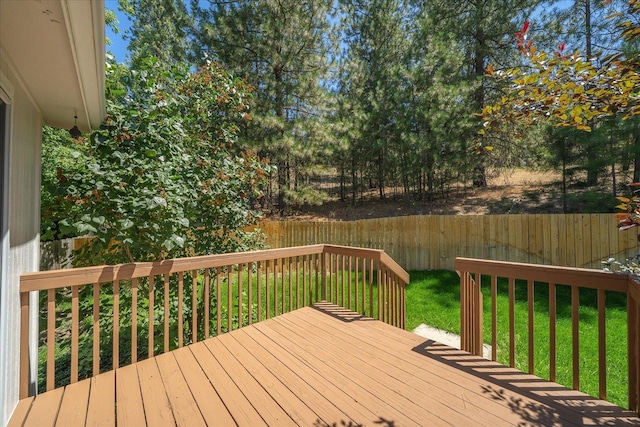 6720 N Royal Ln, Spokane, WA 99208 - wooden deck with a fenced backyard