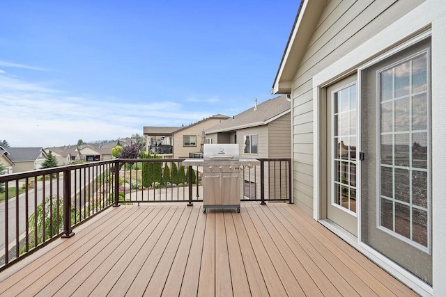 8918 E Clearview Ln, Spokane, WA 99217 - deck featuring a residential view and grilling area