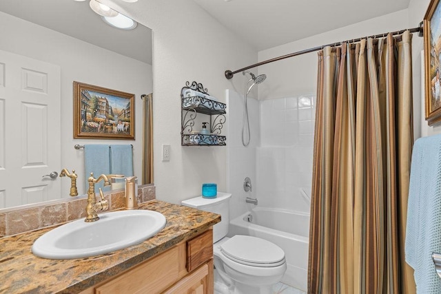 8918 E Clearview Ln, Spokane, WA 99217 - full bathroom featuring vanity and shower / bathtub combination with curtain