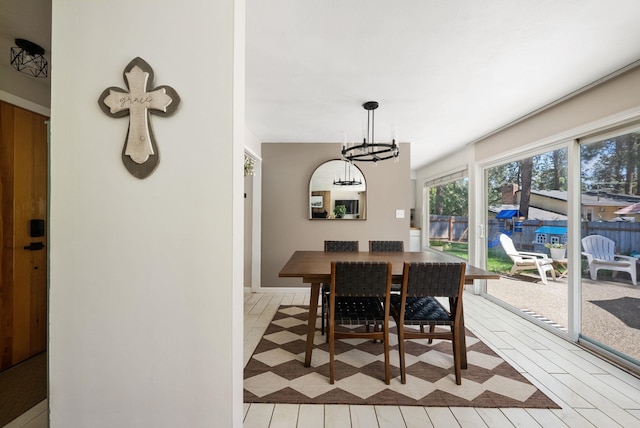 12524 E 20th Ave, Spokane Valley, WA 99216 - dining area featuring a chandelier