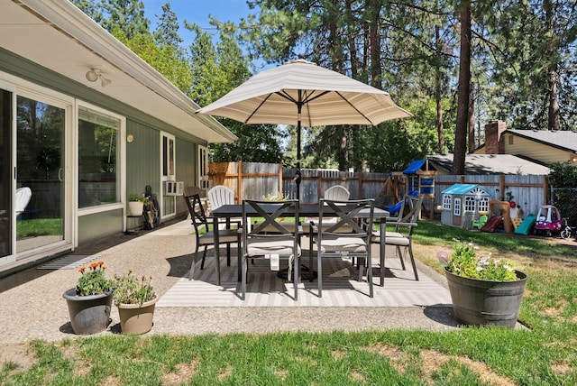 12524 E 20th Ave, Spokane Valley, WA 99216 - fenced backyard with outdoor dining space and a patio