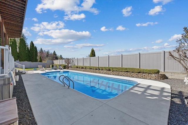 5106 E Glennaire Dr, Spokane, WA 99223 - view of swimming pool featuring a patio area and a fenced backyard