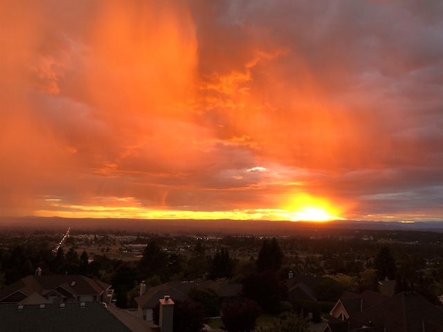 5106 E Glennaire Dr, Spokane, WA 99223 - aerial view at dusk