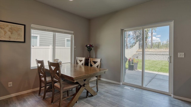 7169 S Parkridge Blvd, Spokane, WA 99224 - dining area with wood finished floors