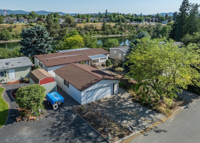 18822 E Montgomery Dr, Otis Orchards, WA 99027 - aerial perspective of suburban area featuring a water and mountain view