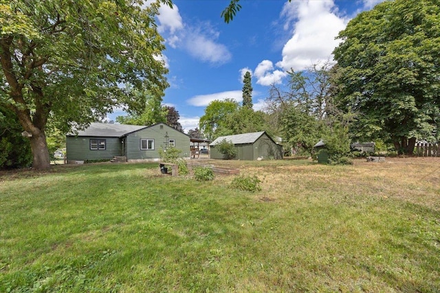 2224 N Lily Rd, Spokane, WA 99212 - view of grassy yard featuring a shed