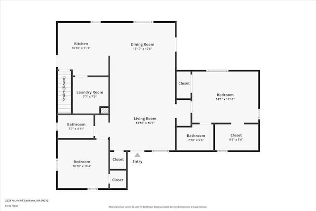 2224 N Lily Rd, Spokane, WA 99212 - view of home floor plan