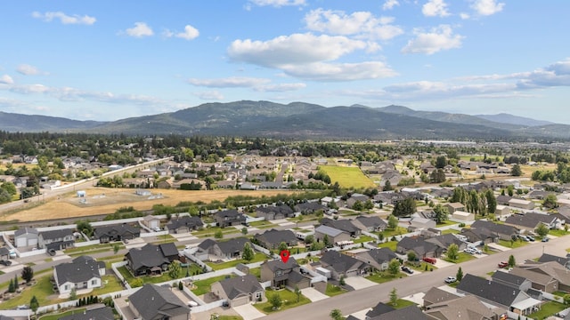 1024 W Staples Rd, Post Falls, ID 83854 - aerial view of residential area with mountains