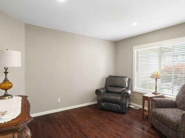 4332 S Greystone Ln, Spokane, WA 99223 - living area featuring wood finished floors and recessed lighting