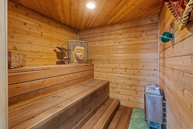 5808 N Hermosa Cir, Otis Orchards, WA 99027 - sauna / steam room with wood walls and wood ceiling