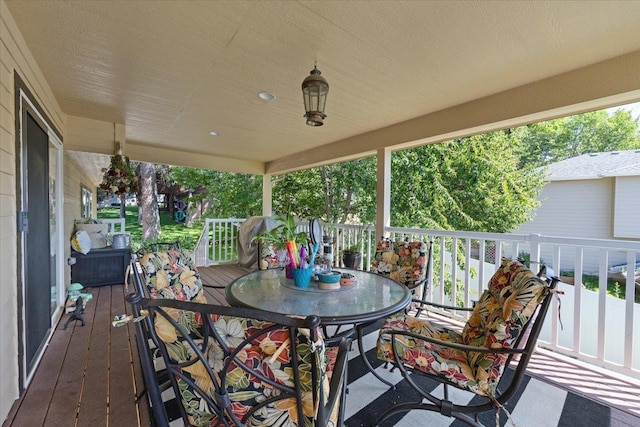 5808 N Hermosa Cir, Otis Orchards, WA 99027 - deck featuring outdoor dining area