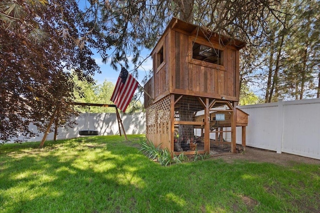 5808 N Hermosa Cir, Otis Orchards, WA 99027 - view of poultry coop with a fenced backyard