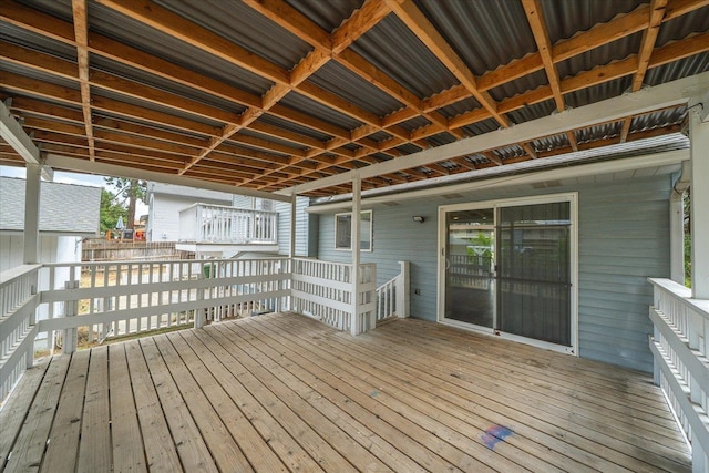 415 E Shiloh Hills Dr, Spokane, WA 99208 - view of wooden terrace