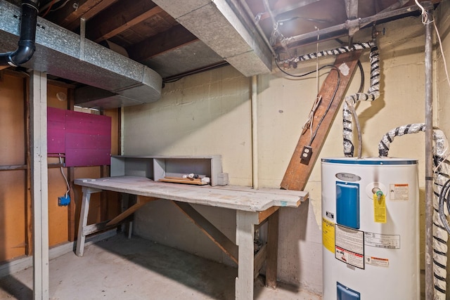 5504 N Post St, Spokane, WA 99205 - unfinished basement with water heater