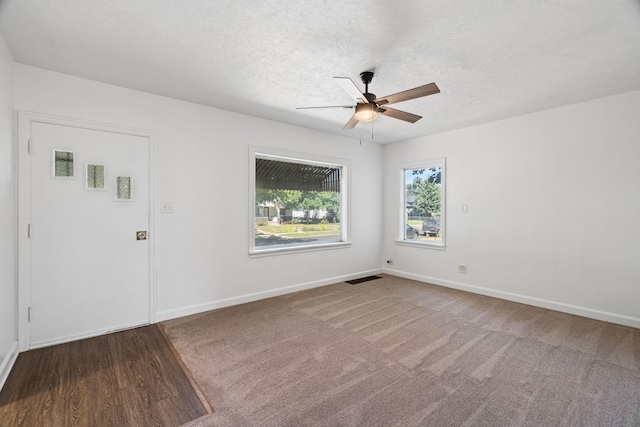 5504 N Post St, Spokane, WA 99205 - spare room with ceiling fan and a textured ceiling