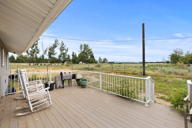 2510 N Rambo Rd, Spokane, WA 99224 - wooden terrace featuring a view of countryside