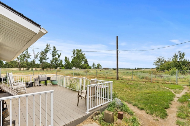 2510 N Rambo Rd, Spokane, WA 99224 - wooden terrace featuring a rural view