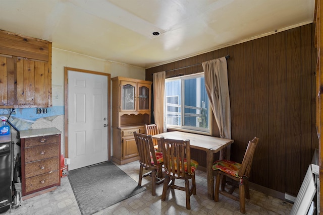 2510 N Rambo Rd, Spokane, WA 99224 - dining room with light flooring and wooden walls