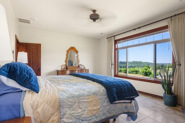 7814 S Ellis Rd, Spokane, WA 99223 - bedroom featuring tile patterned floors and ceiling fan