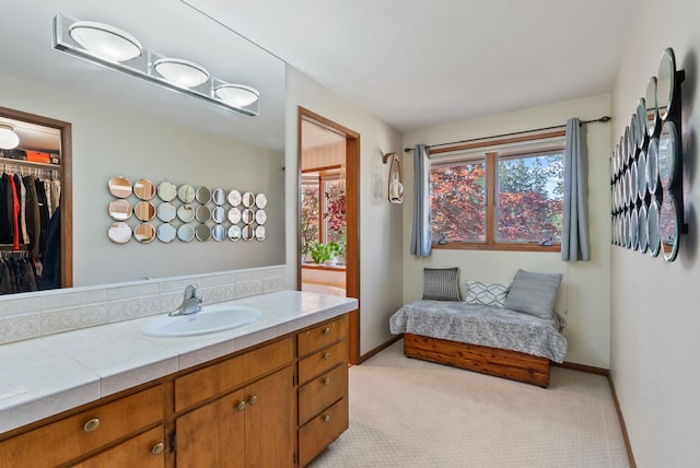 5321 Pinebrook Ct, Spokane, WA 99206 - bathroom with vanity and baseboards