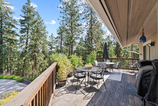 5321 Pinebrook Ct, Spokane, WA 99206 - deck featuring outdoor dining space and area for grilling