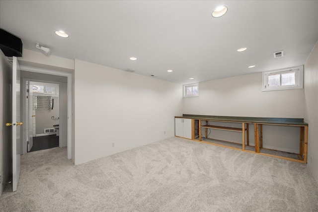 1501 S Maple St, Spokane, WA 99203 - basement with carpet floors and recessed lighting