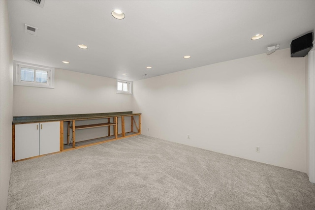 1501 S Maple St, Spokane, WA 99203 - basement featuring recessed lighting and carpet flooring