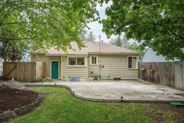 1501 S Maple St, Spokane, WA 99203 - back of property with a patio area and a shingled roof