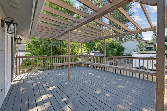 404 E Carriage Ct, Spokane, WA 99218 - deck featuring a pergola